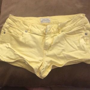 Bright yellow shorts
